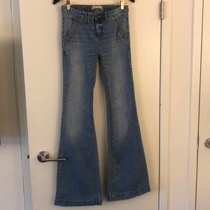 Free people stretch flare jeans